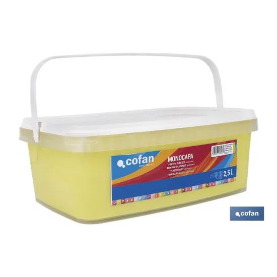 Comprar PINTURA PLÁSTICA MONOCAPA Amarillo  Cofan | almacendeferreteriacor.es