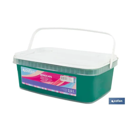 Comprar PINTURA PLÁSTICA MONOCAPA Verde Viv Cofan | almacendeferreteriacor.es