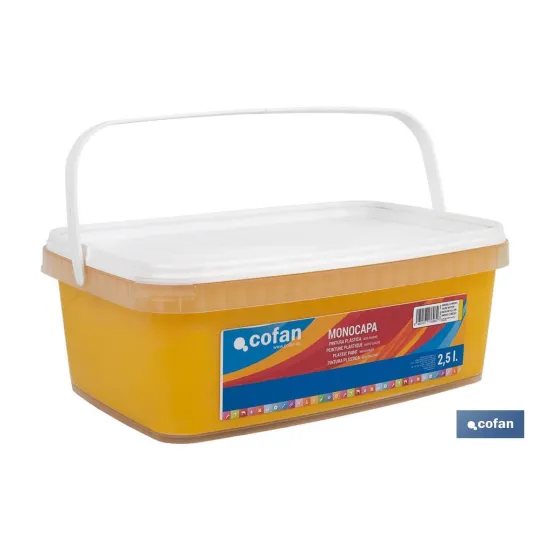 Comprar PINTURA PLÁSTICA MONOCAPA Amarillo  Cofan | almacendeferreteriacor.es