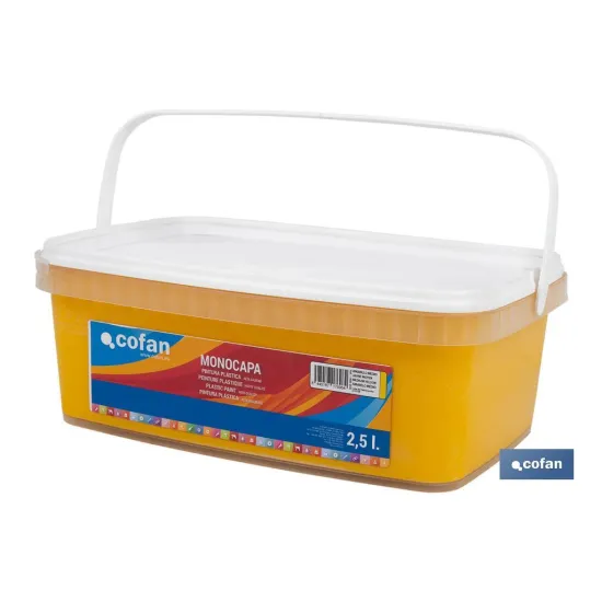 Comprar PINTURA PLÁSTICA MONOCAPA Amarillo  Cofan | almacendeferreteriacor.es