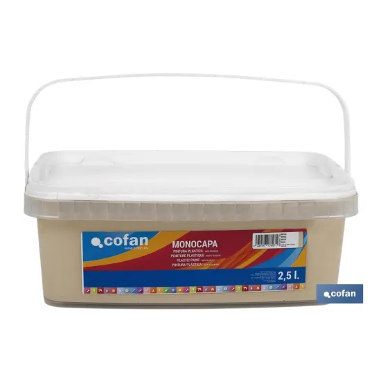 Comprar PINTURA PLÁSTICA MONOCAPA Beige (2, Cofan | almacendeferreteriacor.es