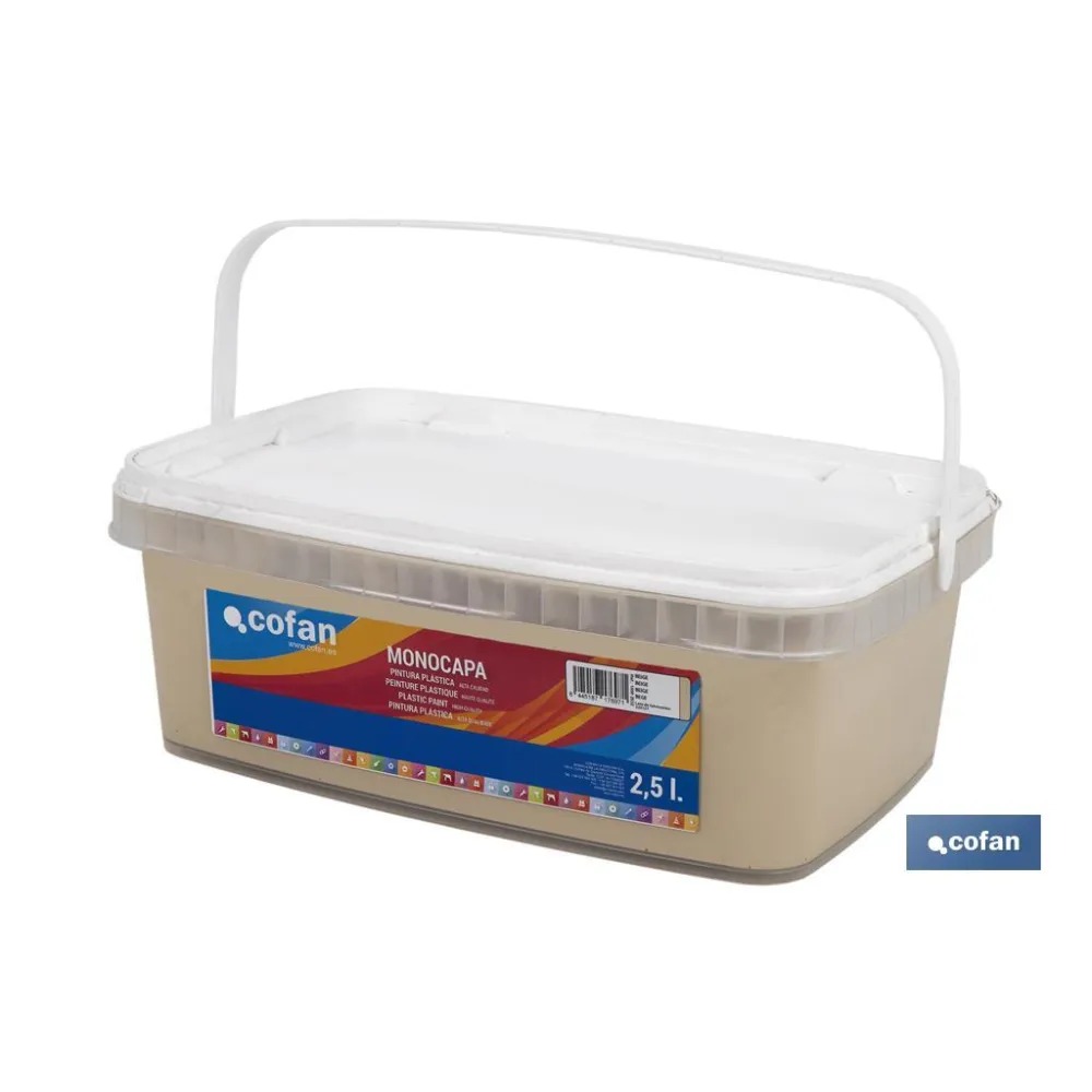 Comprar PINTURA PLÁSTICA MONOCAPA Beige (2, Cofan | almacendeferreteriacor.es