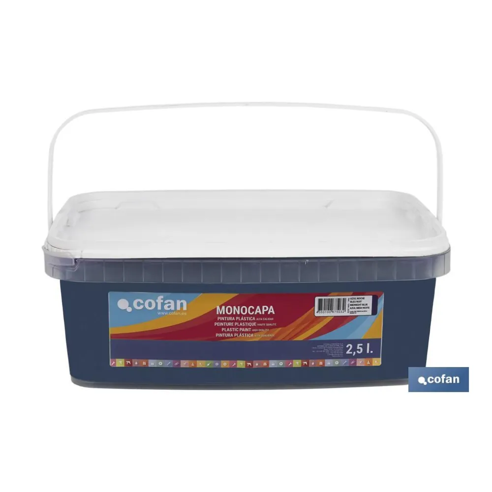 Comprar PINTURA PLÁSTICA MONOCAPA Azul Noch Cofan | almacendeferreteriacor.es