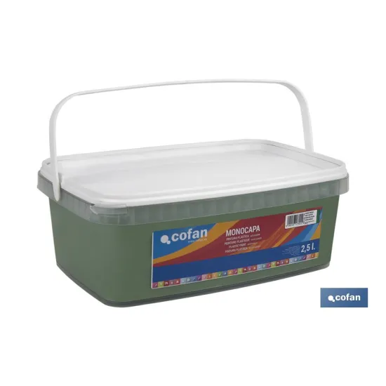 Comprar PINTURA PLÁSTICA MONOCAPA Verde Med Cofan | almacendeferreteriacor.es