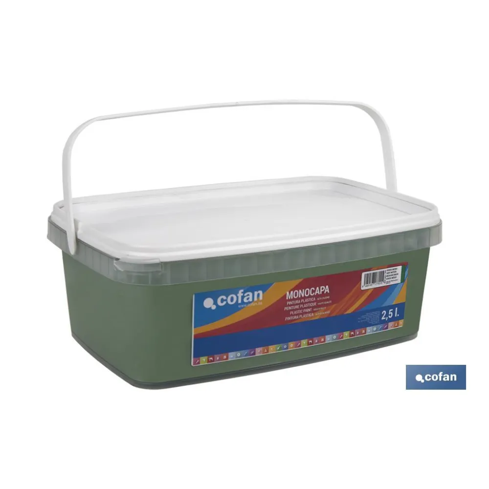 Comprar PINTURA PLÁSTICA MONOCAPA Verde Med Cofan | almacendeferreteriacor.es