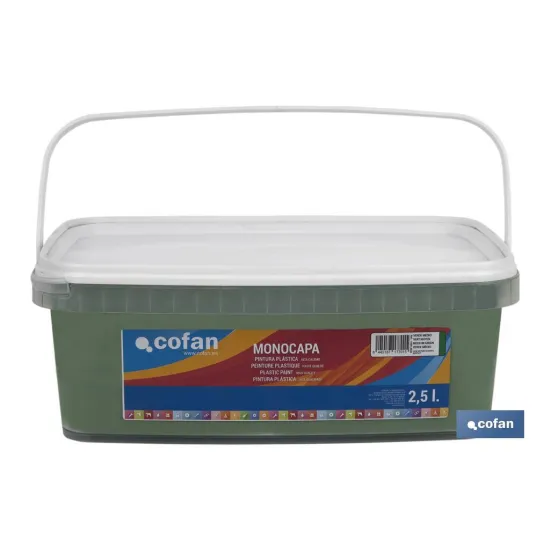 Comprar PINTURA PLÁSTICA MONOCAPA Verde Med Cofan | almacendeferreteriacor.es