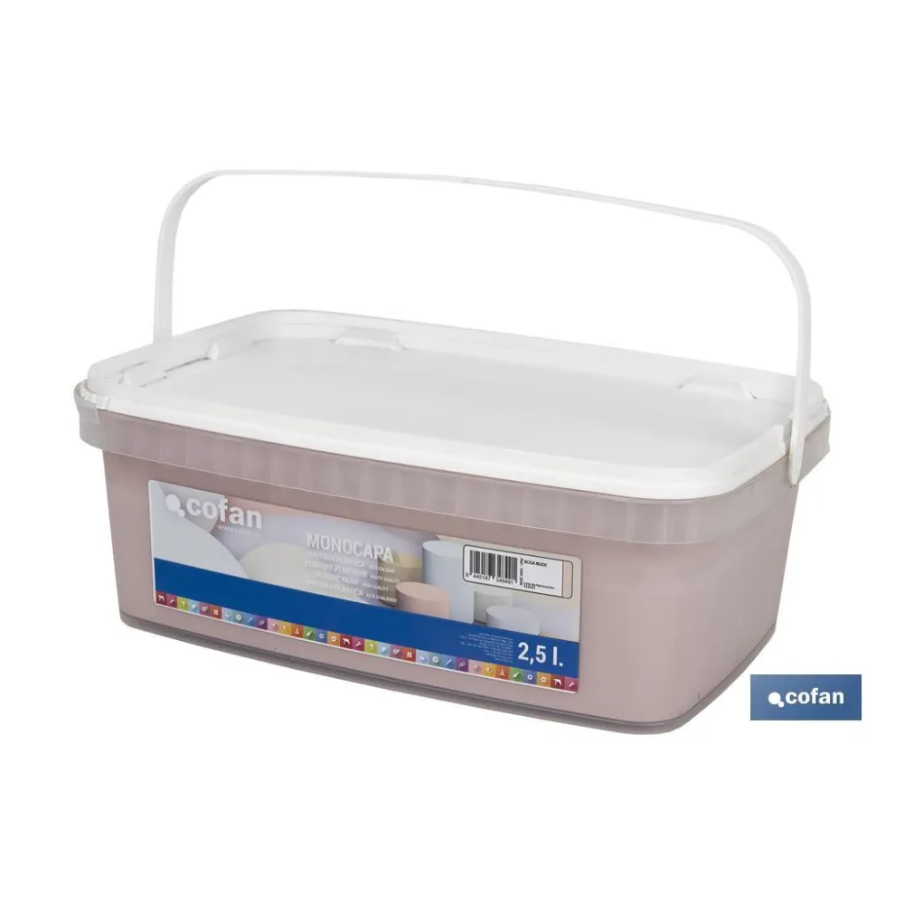 Comprar PINTURA PLÁSTICA MONOCAPA ROSA NUDE Cofan | almacendeferreteriacor.es