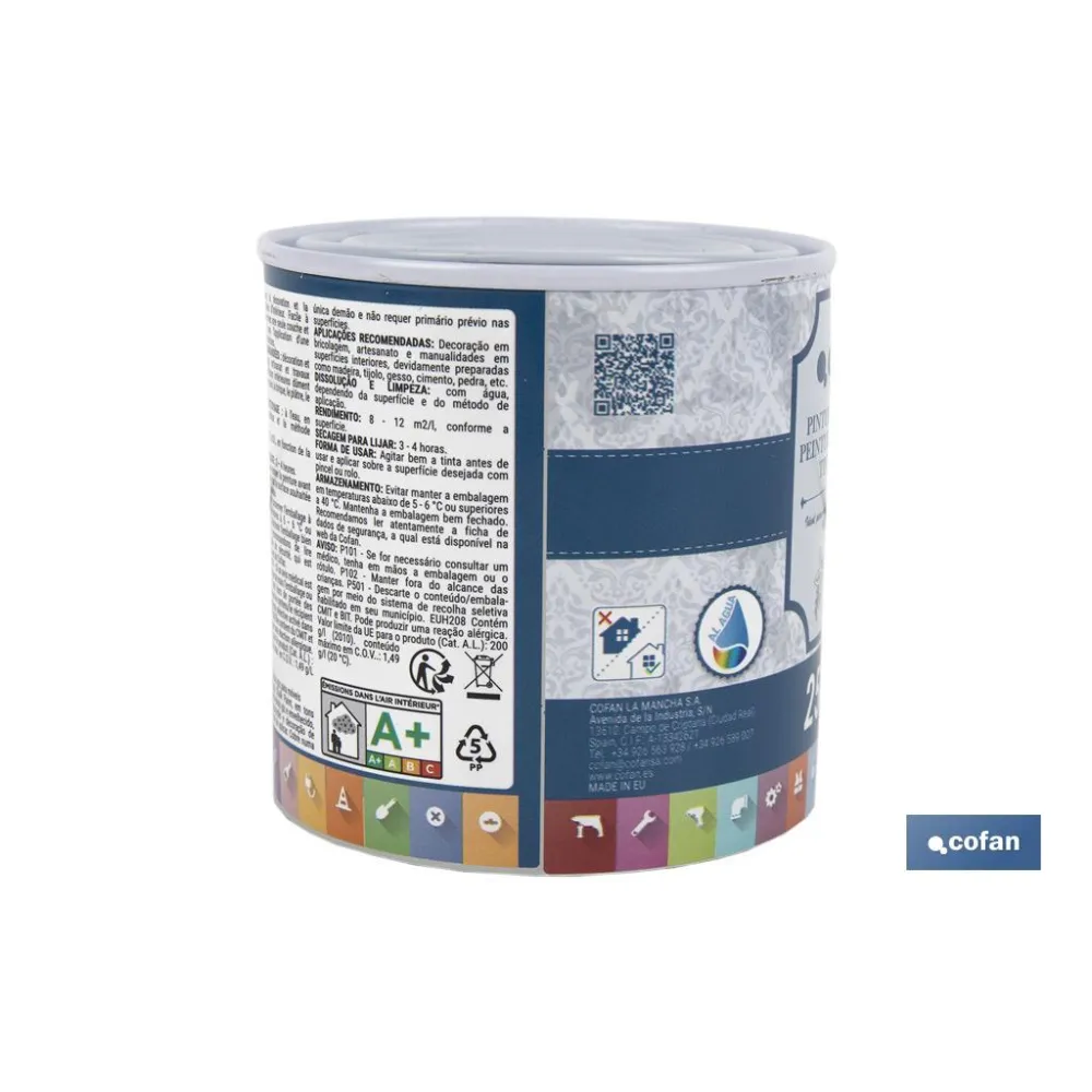Comprar PINTURA A LA TIZA, CHALK PAINT, BLA Cofan | almacendeferreteriacor.es