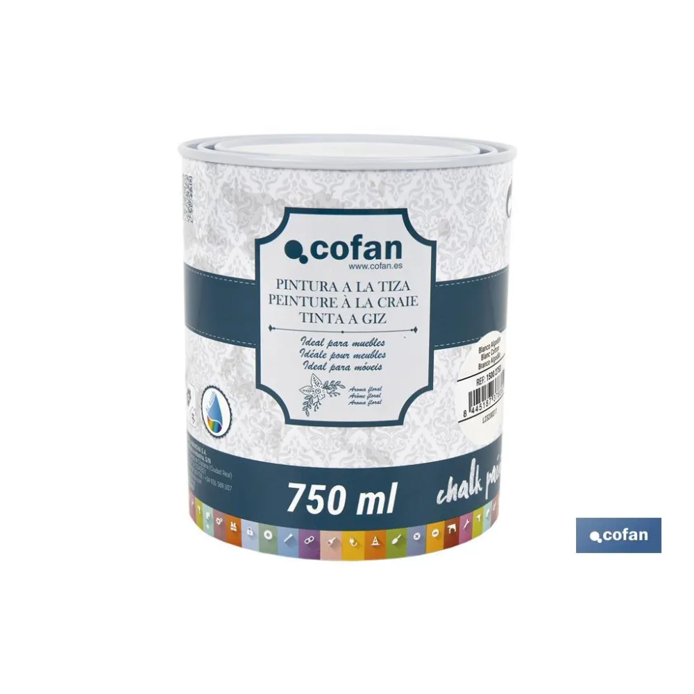 Comprar PINTURA A LA TIZA, CHALK PAINT, BLA Cofan | almacendeferreteriacor.es