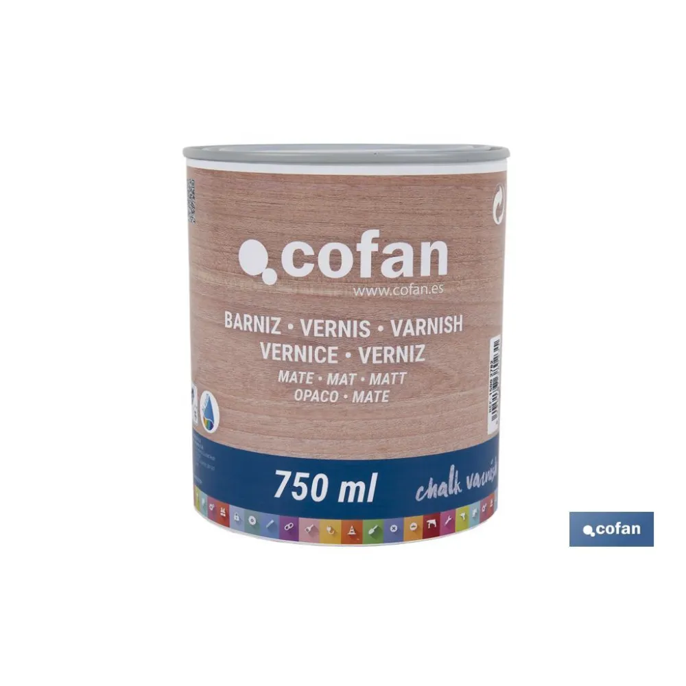 Comprar BARNIZ AL AGUA MATE, CHALK VARNISH, Cofan | almacendeferreteriacor.es