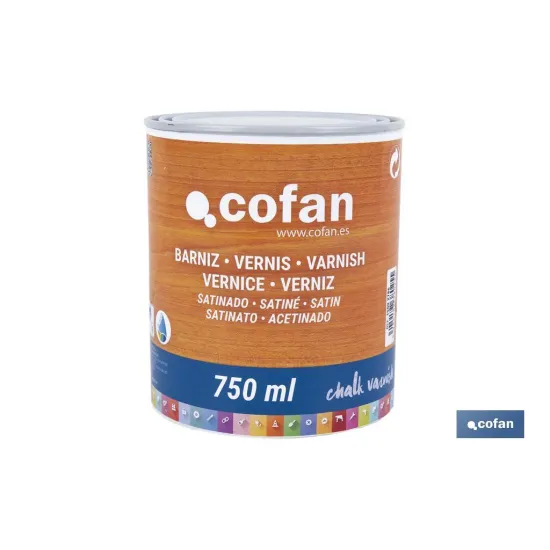 Comprar BARNIZ AL AGUA SATINADO, CHALK VARN Cofan | almacendeferreteriacor.es