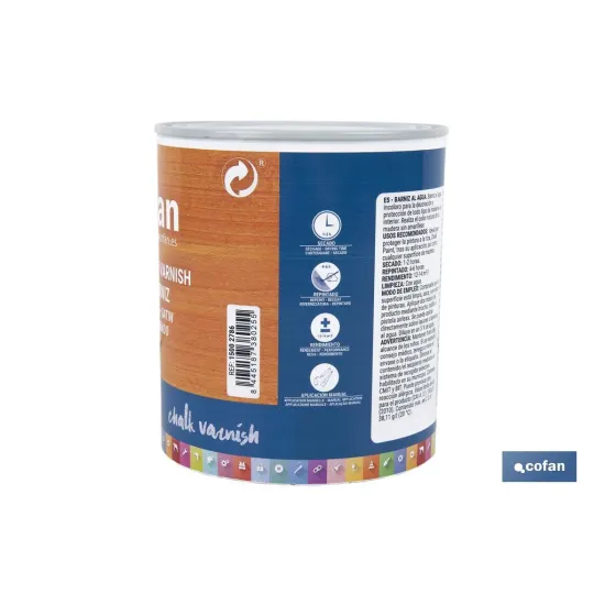 Comprar BARNIZ AL AGUA SATINADO, CHALK VARN Cofan | almacendeferreteriacor.es