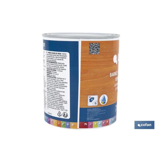 Comprar BARNIZ AL AGUA SATINADO, CHALK VARN Cofan | almacendeferreteriacor.es
