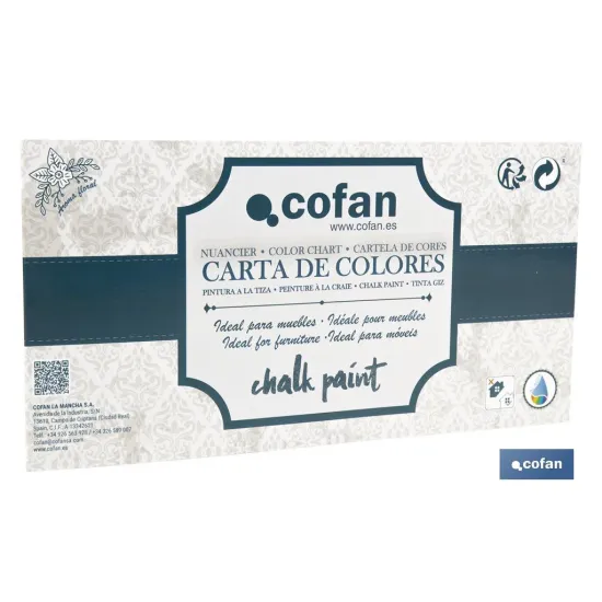 Comprar CARTA DE COLORES PINTURA A LA TIZA  Cofan | almacendeferreteriacor.es