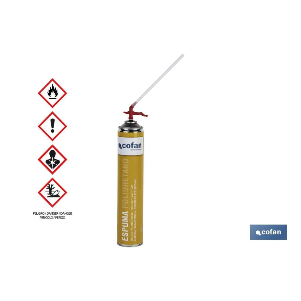 Comprar ESPUMA POLIURETANO 750ML 45L MANUAL Cofan | almacendeferreteriacor.es