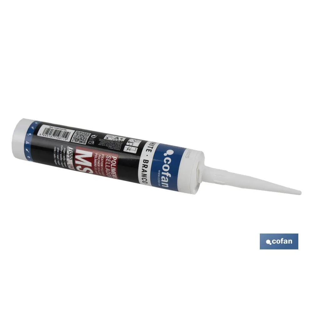 Comprar POLÍMERO SELLADOR MS 290 ML BLANCO  Cofan | almacendeferreteriacor.es