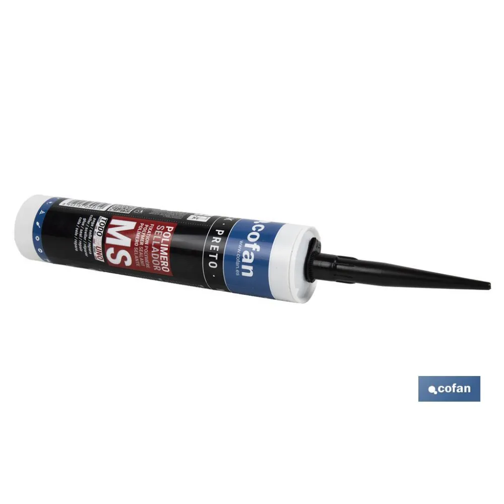 Comprar POLÍMERO SELLADOR MS 290 ML NEGRO ( Cofan | almacendeferreteriacor.es