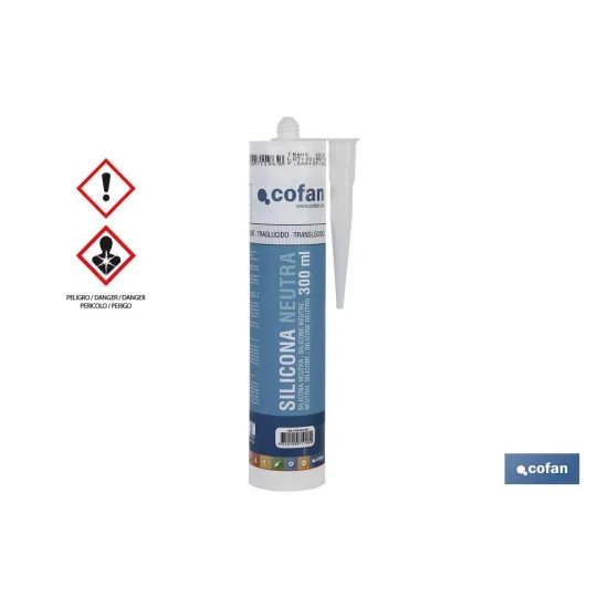 Comprar SILICONA NEUTRA 300 ML TRANSLÚCIDO  Cofan | almacendeferreteriacor.es