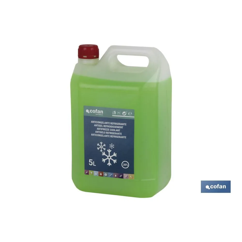 Comprar ANTICONGELANTE-REFRIGERANTE 30% 5 L Cofan | almacendeferreteriacor.es