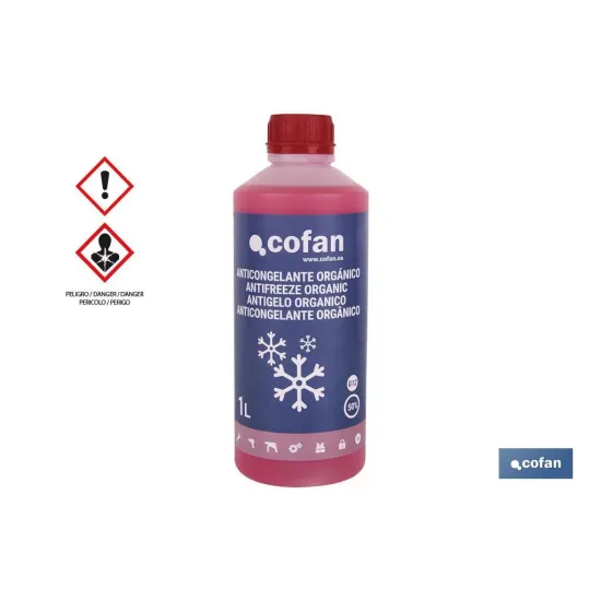 Comprar ANTICONGELANTE G-12 ROSA 50% ORGÁNI Cofan | almacendeferreteriacor.es