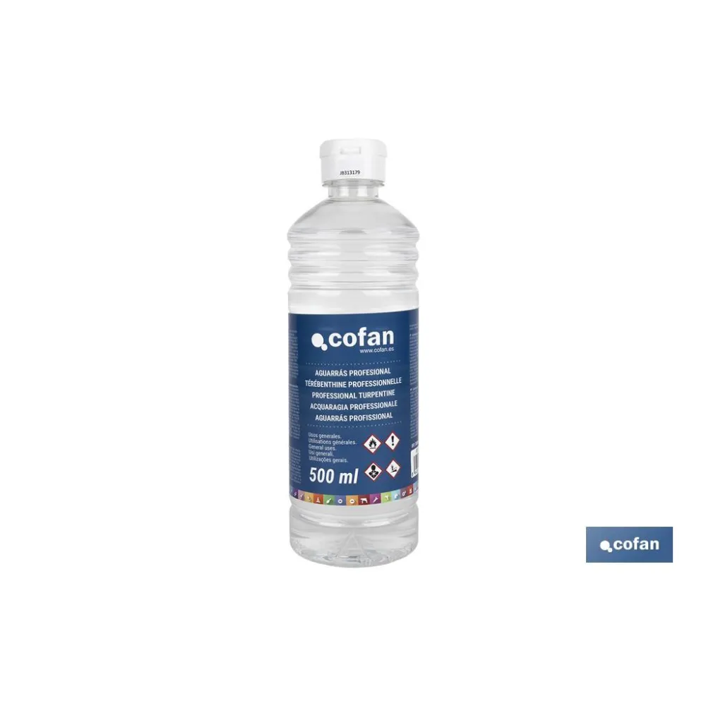 Comprar AGUARRAS PROFESIONAL DE 500ML (PACK Cofan | almacendeferreteriacor.es