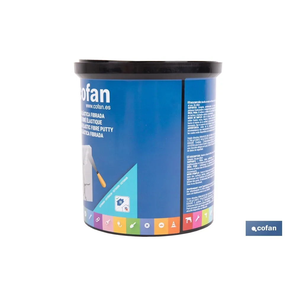 Comprar MASILLA ELÁSTICA FIBRADA PARA EXTER Cofan | almacendeferreteriacor.es