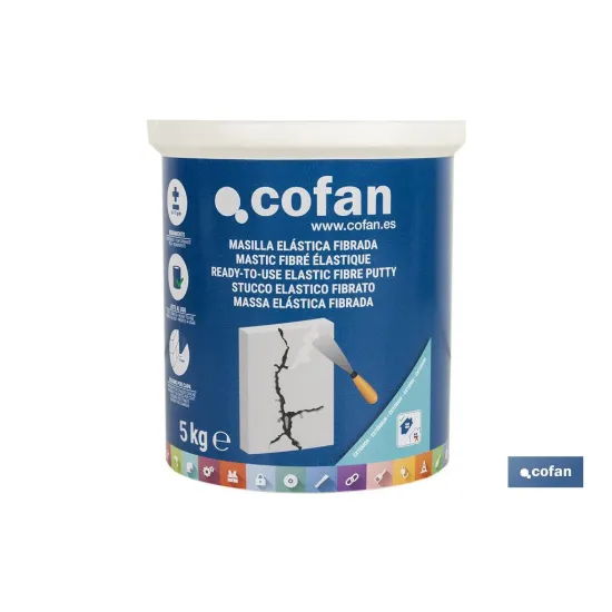 Comprar MASILLA ELÁSTICA FIBRADA PARA EXTER Cofan | almacendeferreteriacor.es