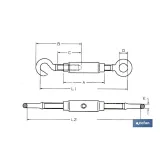 Comprar TENSOR TUBULAR GANCHO-ANILLA M-10 ( Cofan | almacendeferreteriacor.es