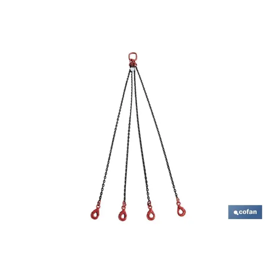Comprar PULPO CADENA 8mm. Gº80  4Rx2M (PACK Cofan | almacendeferreteriacor.es