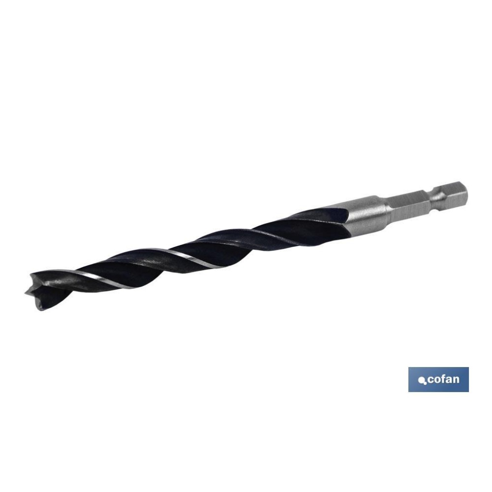 BROCA PARA MADERA MANGO HEX. 1/4 4 MM