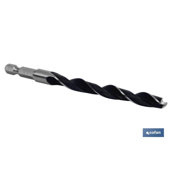 BROCA PARA MADERA MANGO HEX. 1/4 7 MM