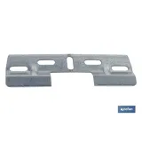 Comprar PLACA COLGADOR DOBLE 130 MM CON HUE Cofan | almacendeferreteriacor.es