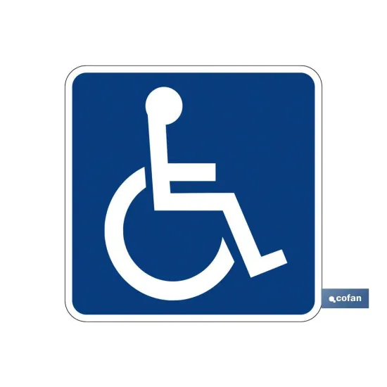 Comprar PLACA MINUSVALIDOS V-15 DE 210X210M Cofan | almacendeferreteriacor.es