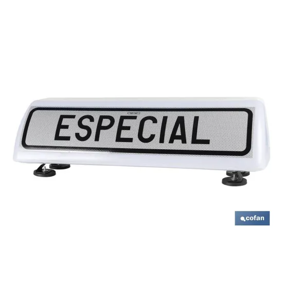 Comprar CARTEL AVISADOR ACOMP. VEH. - ESPEC Cofan | almacendeferreteriacor.es