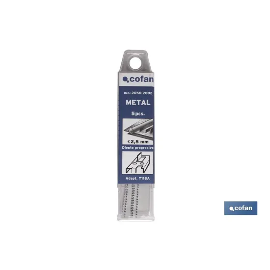 Comprar SIERRA CALAR (5PCS) T118A HSS 67X1, Cofan | almacendeferreteriacor.es
