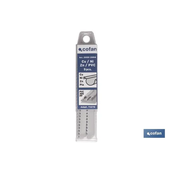 Comprar SIERRA CALAR (5PCS) T127D HSS 75X3, Cofan | almacendeferreteriacor.es