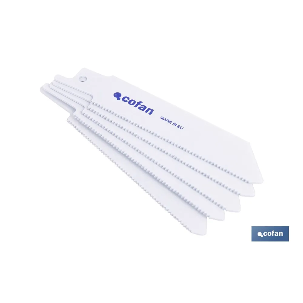 Comprar HOJA DE SIERRA DE SABLE (5PCS) BIME Cofan | almacendeferreteriacor.es