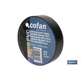 Comprar CINTA AISLANTE 180 Micras NEGRA 19m Cofan | almacendeferreteriacor.es