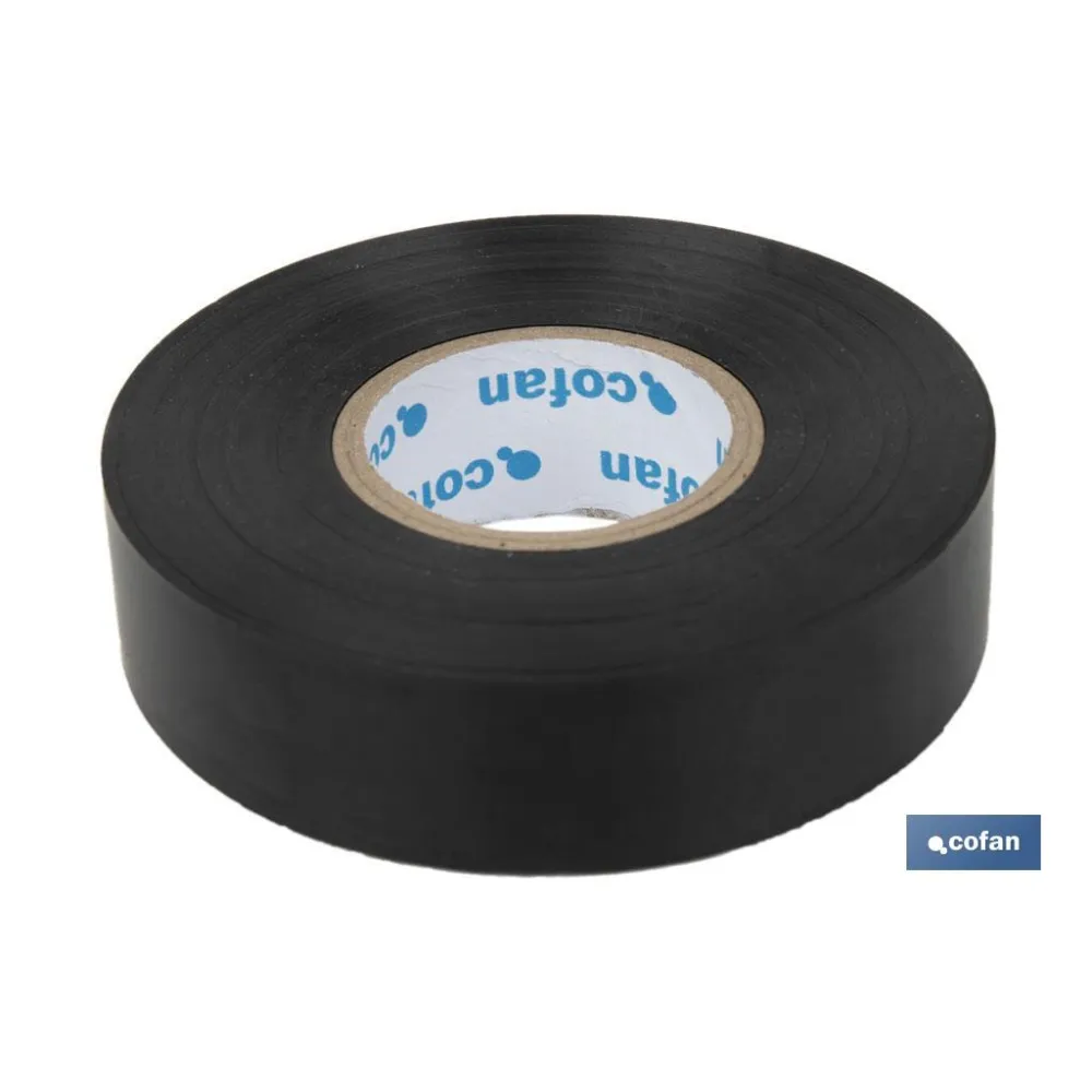 Comprar CINTA AISLANTE 180 Micras NEGRA 19m Cofan | almacendeferreteriacor.es
