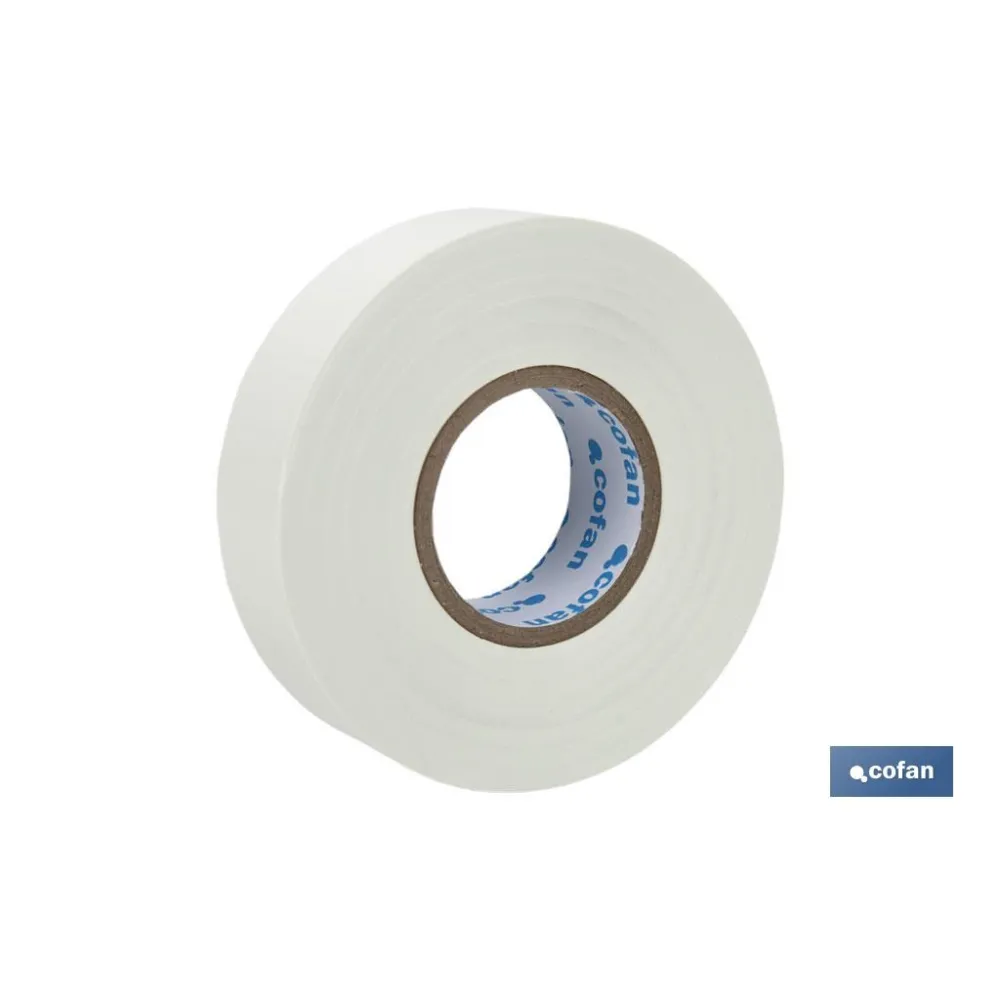 Comprar CINTA AISLANTE 180 Micras BLANCA 19 Cofan | almacendeferreteriacor.es