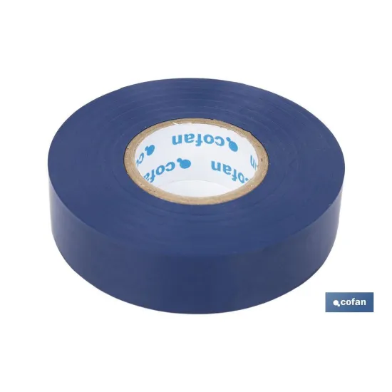 Comprar CINTA AISLANTE 180 Micras AZUL 19mm Cofan | almacendeferreteriacor.es