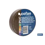 Comprar CINTA AISLANTE 180 Micras MARRON 19 Cofan | almacendeferreteriacor.es