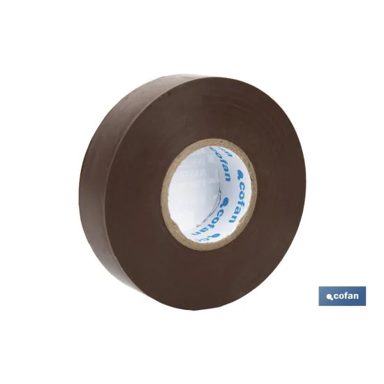 Comprar CINTA AISLANTE 180 Micras MARRON 19 Cofan | almacendeferreteriacor.es