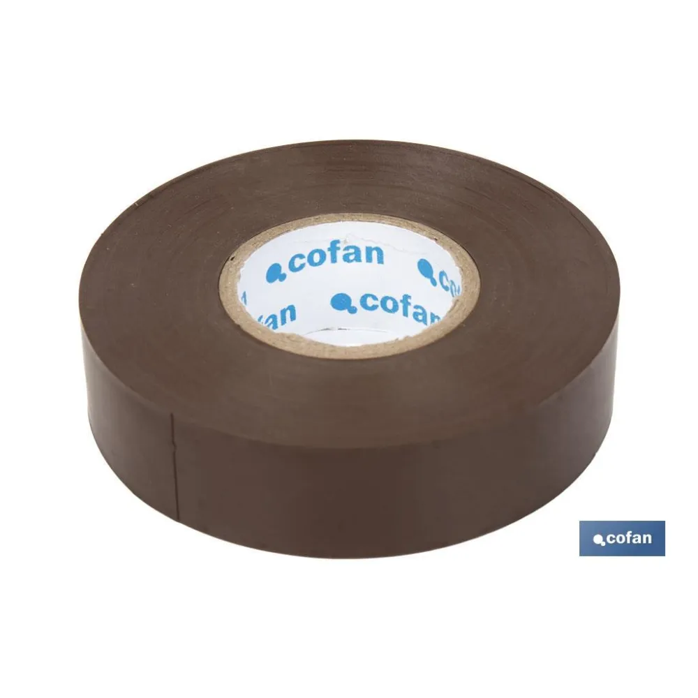 Comprar CINTA AISLANTE 180 Micras MARRON 19 Cofan | almacendeferreteriacor.es