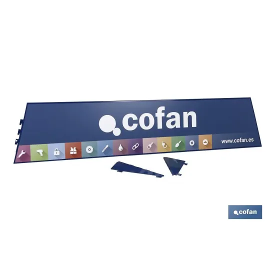 Comprar CARTELA CON LOGO COFAN 1000X200 EXP Cofan | almacendeferreteriacor.es
