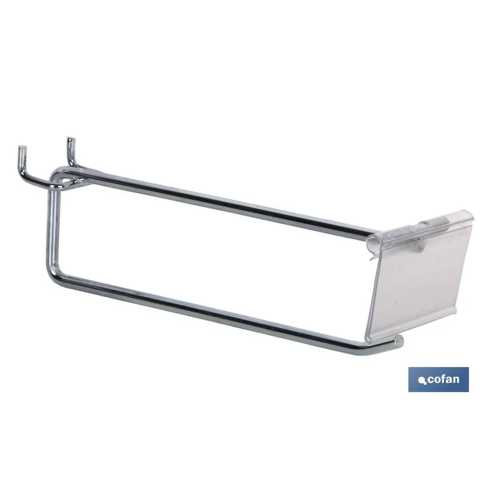 Comprar GANCHO SIMPLE CON ETIQUETERO 300 X  Cofan | almacendeferreteriacor.es