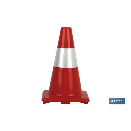 Comprar CONO DE SEÑALIZACIÓN 30 CM (PACK: 1 Cofan | almacendeferreteriacor.es