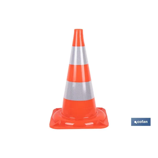 Comprar CONO DE SEÑALIZACIÓN 50 CM (PACK: 1 Cofan | almacendeferreteriacor.es