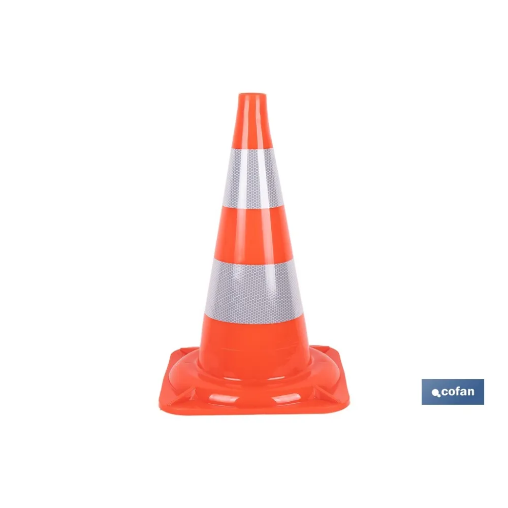 Comprar CONO DE SEÑALIZACIÓN 50 CM (PACK: 1 Cofan | almacendeferreteriacor.es