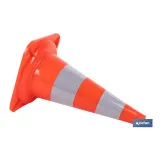 Comprar CONO DE SEÑALIZACIÓN 50 CM (PACK: 1 Cofan | almacendeferreteriacor.es